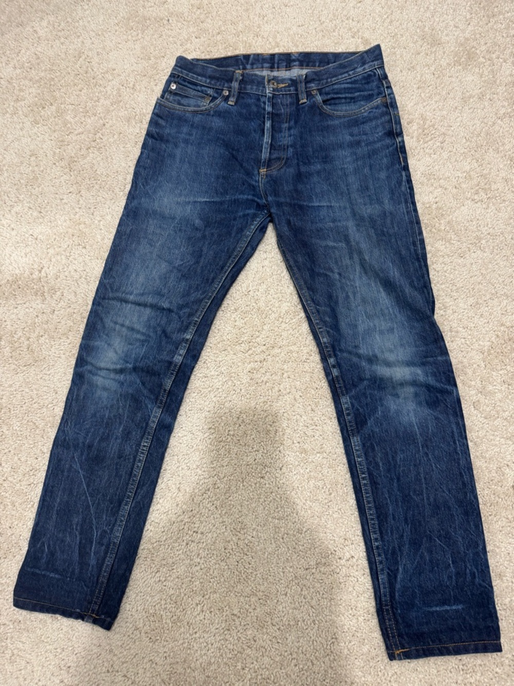 3sixteen Japanese selvedge made in USA size 31 Slim Straight Dark Blue Jeans